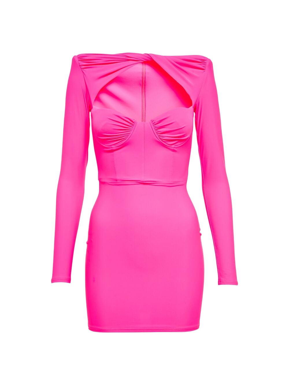 Alex Perry Twist Detail Pink Barett Minidress Size AU 12 / US 8
